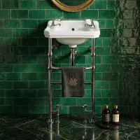 Frontline Holborn Heated Basin Washstand | 500mm | Chrome