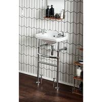 Frontline Holborn Heated Basin Washstand | 500mm | Chrome