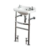 Frontline Holborn Heated Basin Washstand | 500mm | Chrome