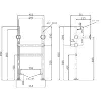 Frontline Holborn Heated Basin Washstand | 500mm | Chrome
