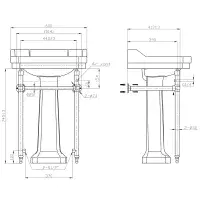 Frontline Holborn Heated 610mm Basin Washstand | Brushed Brass