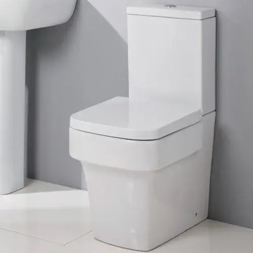 Frontline Medici Short Projection Flush to Wall Toilet | Soft Close Seat