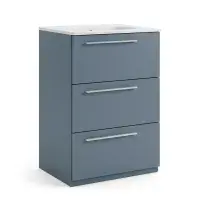 Frontline Mia 600mm Floorstanding Vanity Unit | 3 Drawer Storage
