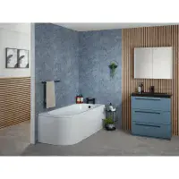 Frontline Mia 600mm Floorstanding Vanity Unit | 3 Drawer Storage