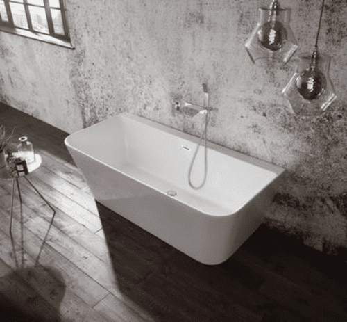 Frontline Mono Luxury 1700 x 800mm Back To Wall Freestanding Bath