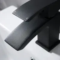 Onyx Matt Black Mini Mono Basin Mixer Tap