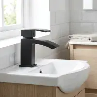Onyx Matt Black Mini Mono Basin Mixer Tap