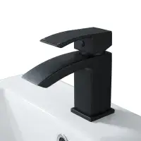 Onyx Matt Black Mini Mono Basin Mixer Tap