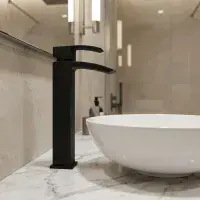 Frontline Onyx Tall Basin Mixer Tap | Bathcenter