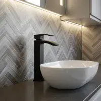 Frontline Onyx Tall Basin Mixer Tap | Bathcenter
