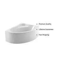 Frontline Orlah 1500x1040mm Corner Bath with Seat | Left or Right Hand