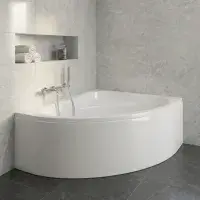 Frontline Orlah 1500x1040mm Corner Bath with Seat | Left or Right Hand