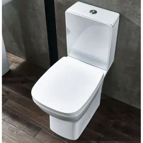 Frontline Piccolo Compact Short Projection Close Coupled Toilet | Soft Close Seat