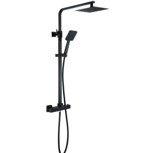 Frontline Plaza Thermostatic Bar Mixer With Kit - Black