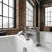 Pure Chrome Bath Filler Tap | Bathcenter