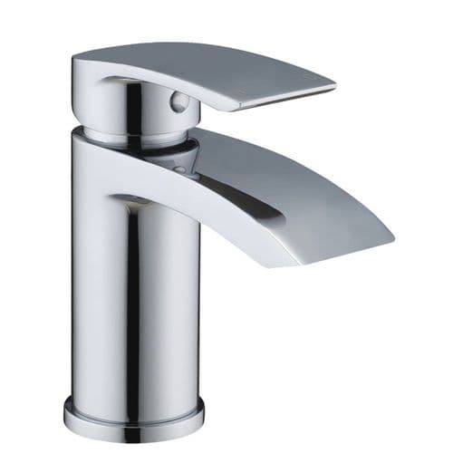 Frontline Pure Chrome Mono Basin Mixer Tap with Click Clack Waste