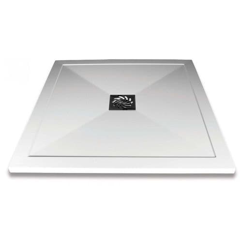 Frontline Slimline Square Tray With Waste - White - Various Size