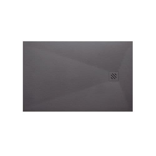 Frontline Structure Slate Effect Rectangular Tray With Waste - Anthracite - Various Size