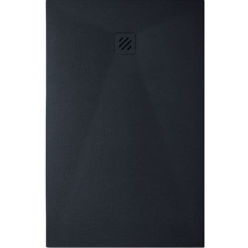 Frontline Structure Slate Effect Square Tray With Waste - Black - Various Size