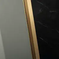 Frontline Velar Brushed Brass 900mm Walk in Shower Screen