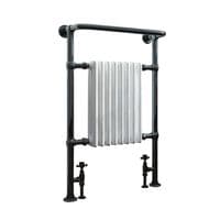 Frontline Wentworth Traditional Radiator | Black Nickel & White