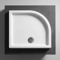 Genesis 40mm Anti-Slip Offset Quadrant Shower Tray - 1000mm x 800mm - Left or Right Hand