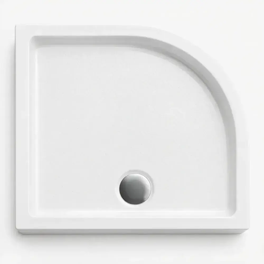 Genesis 40mm Anti-Slip Offset Quadrant Shower Tray - 1000mm x 800mm ...