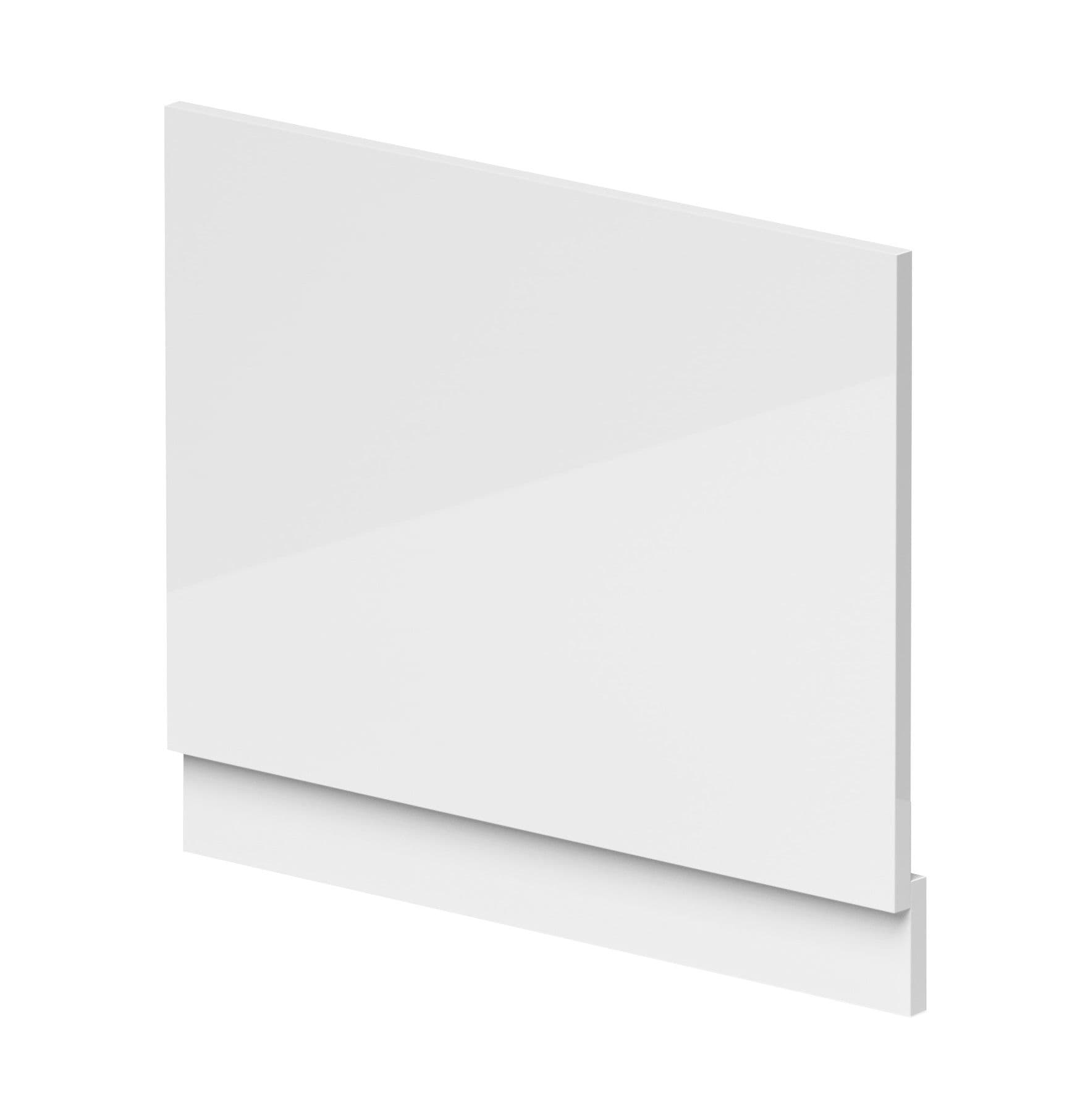 Gloss White Straight End Panel & Plinth 700mm