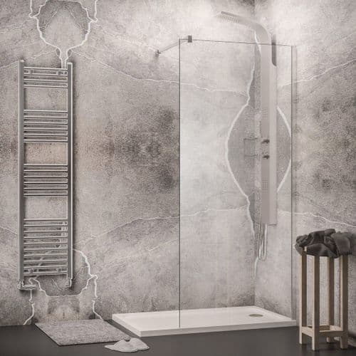Graphite Marble Effect Wall Panel, 1200mm Wide