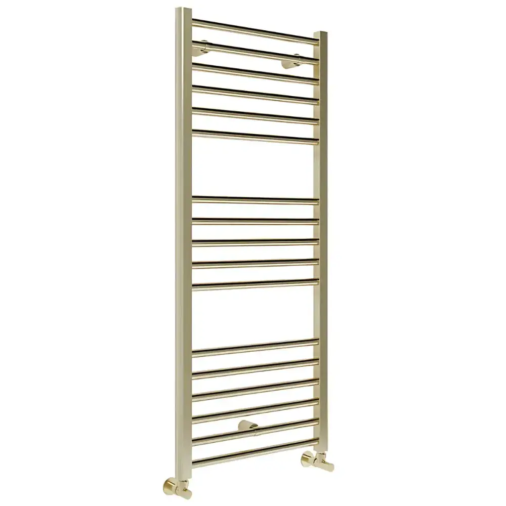 Grena Straight Ladder Radiator 500 x 1200mm Brushed Brass