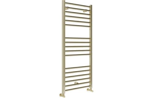 Grena Straight Ladder Radiator 500 x 1600mm, Brushed Brass