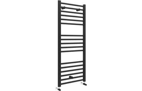 Grena Straight Ladder Radiator 600 x 1200mm, Matt Black