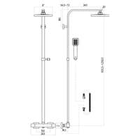 Hadleigh Brushed Brass Shower & Tap Bundle Pack | Bathcenter