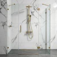 Hadleigh Brushed Brass Shower & Tap Bundle Pack | Bathcenter