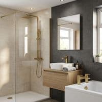 Hadleigh Brushed Brass Shower & Tap Bundle Pack | Bathcenter