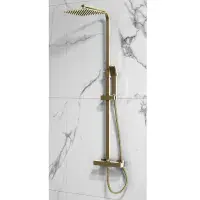 Hadleigh Brushed Brass Shower & Tap Bundle Pack | Bathcenter