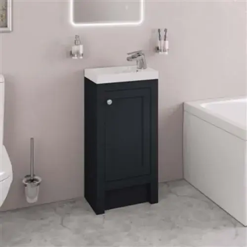 Hardwick 39CM Traditional Unit & Basin - Matt Anthracite