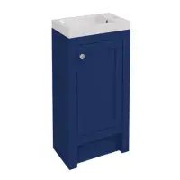 Hardwick 39CM Traditional Unit & Basin - Matt Blue
