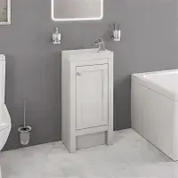 Hardwick 39CM Traditional Unit & Basin - Matt White
