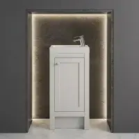 Hardwick 39CM Traditional Unit & Basin - Matt White