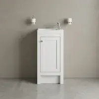 Hardwick 39CM Traditional Unit & Basin - Matt White