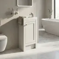 Hardwick 39CM Traditional Unit & Basin - Matt White