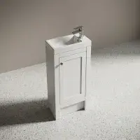 Hardwick 39CM Traditional Unit & Basin - Matt White