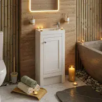 Hardwick 39CM Traditional Unit & Basin - Matt White