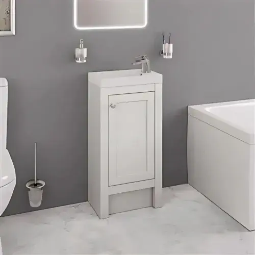 Hardwick 39CM Traditional Unit & Basin - Matt White