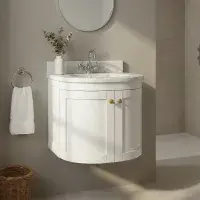 Hardwick 500mm Wall Hung Vanity Unit Matt White