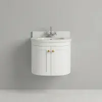 Hardwick 500mm Wall Hung Vanity Unit Matt White