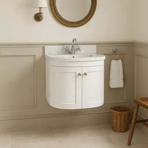 Hardwick 500mm Wall Hung Vanity Unit Matt White