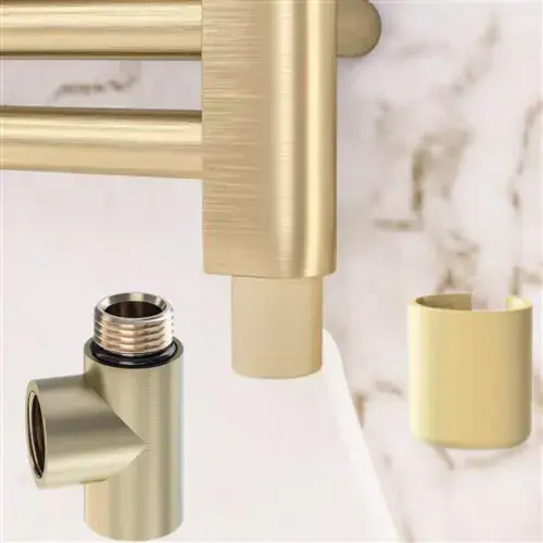 Heating Element For Dual Fuel Radiators - Eco - Brushed Brass - Various Outputs