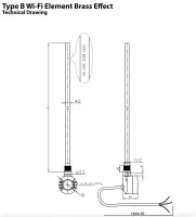 Heating Element Type B - WiFi - Dual Fuel or Electric Only - Matt Black